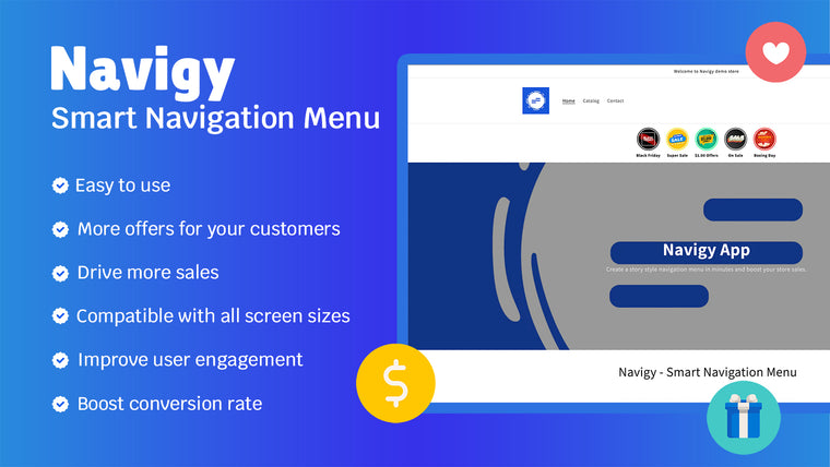 Navigy ‑ Smart Navigation Menu Screenshot