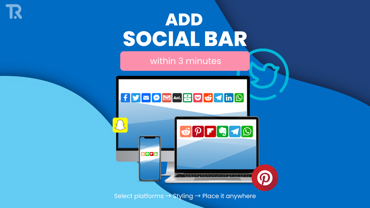 Add Social sharing widget within 3 minutes using Add To Any