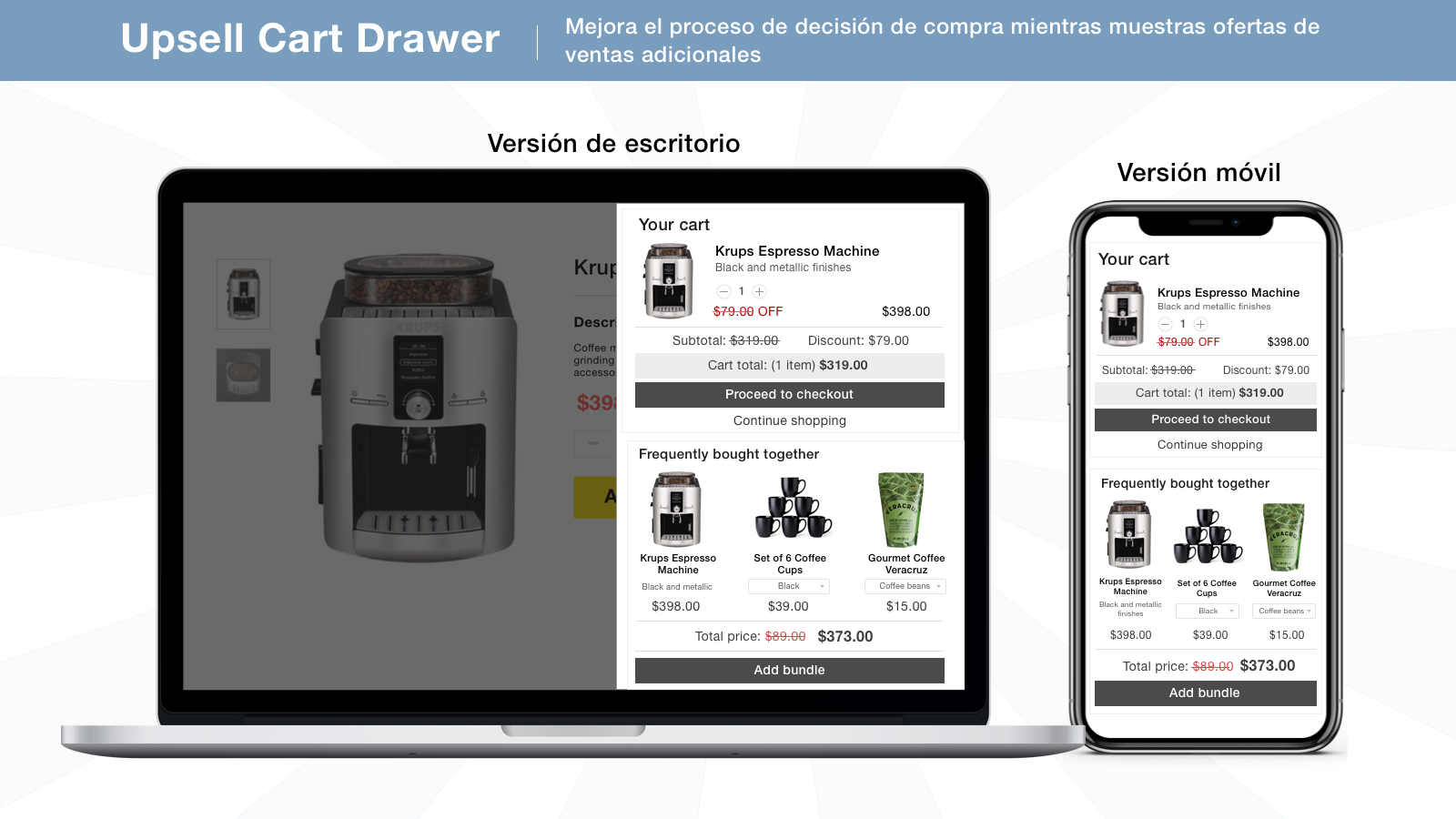 Cart Drawer para tu tienda Shopify