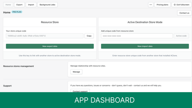 App Dashboard