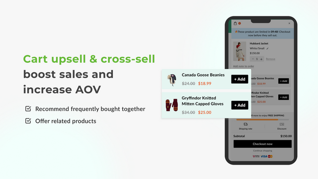 Cart upsell & cross-sell boost salg og øger AOV