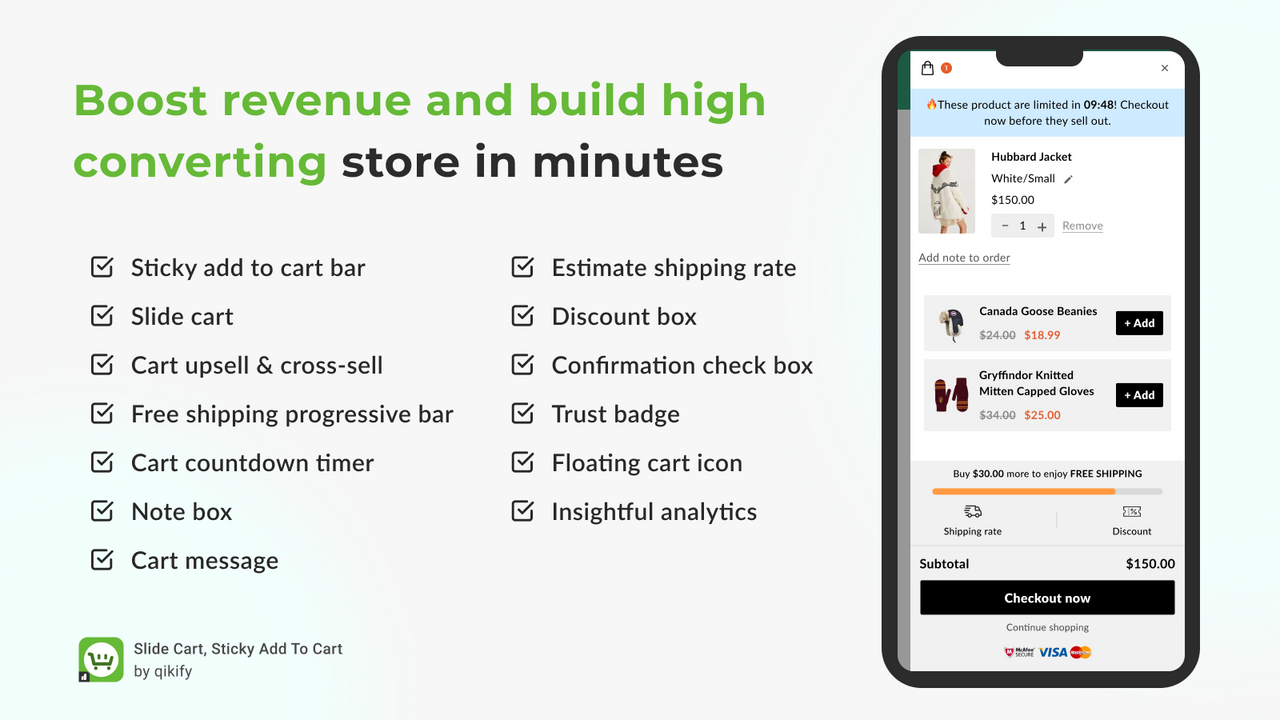 Sticky Cart 2.0 builds high-converting online store for you