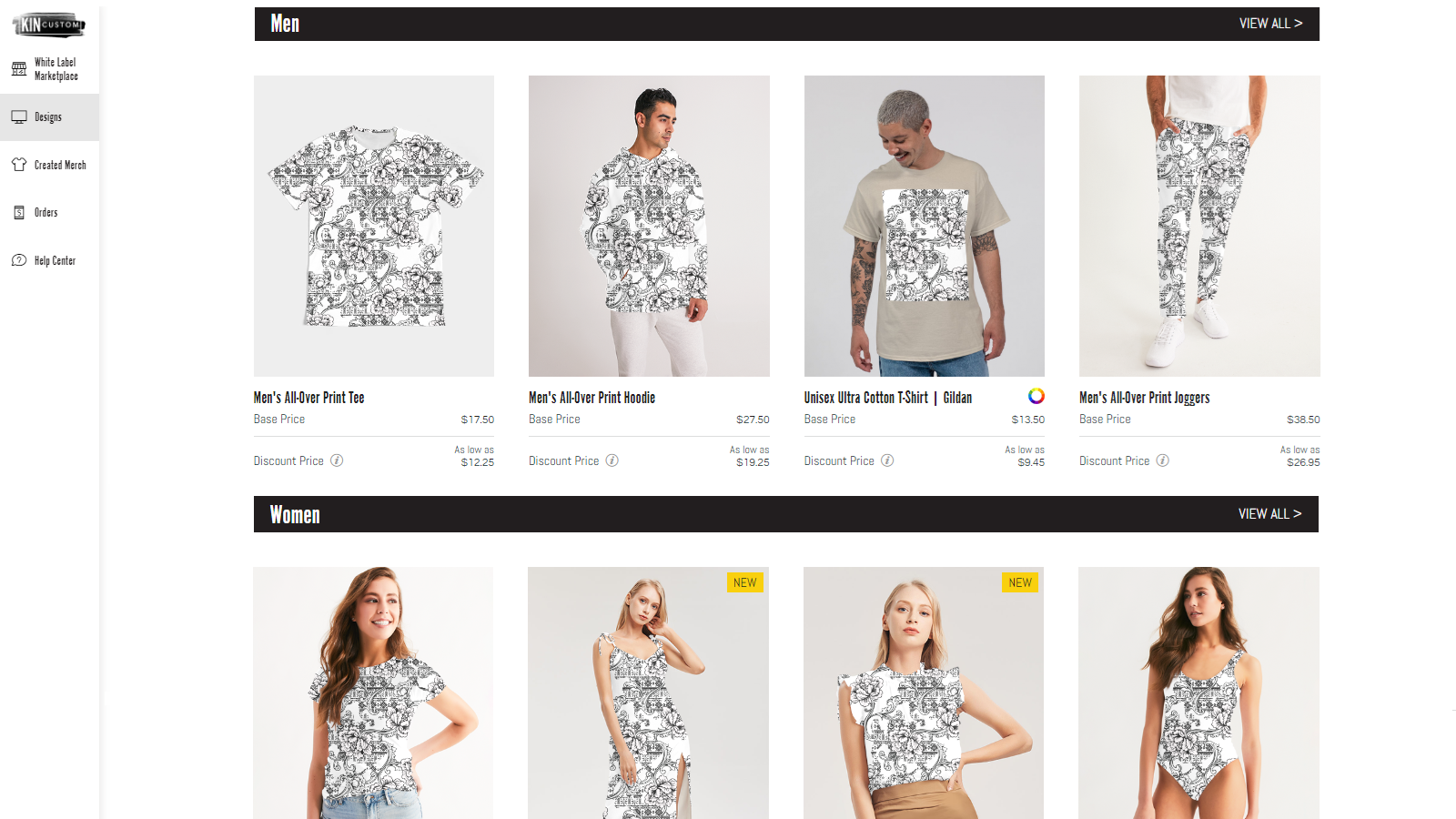 Kin Custom Fashion Dropshipper Screenshot