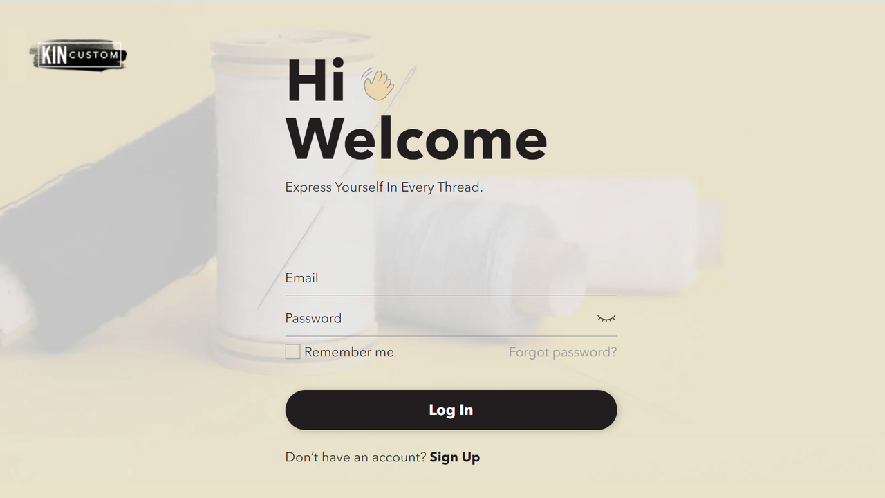 Maak een account aan & log in om te beginnen met ontwerpen.