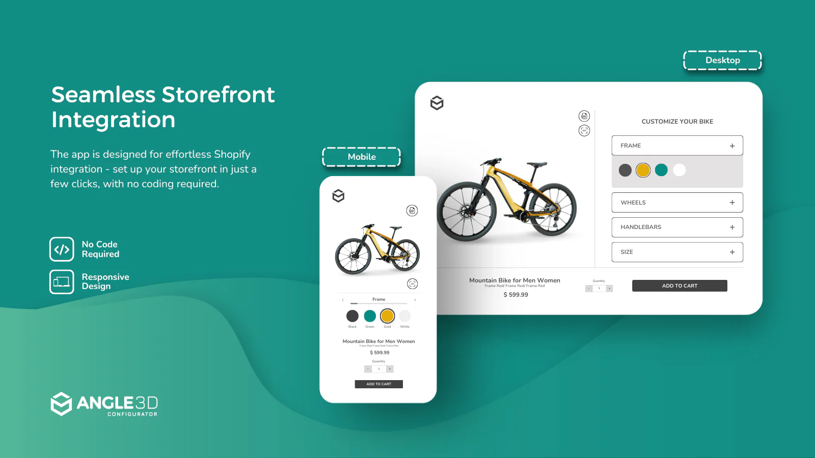 Seamlessly integrate the app in your storefront