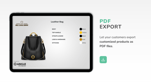 Funzione di esportazione in PDF