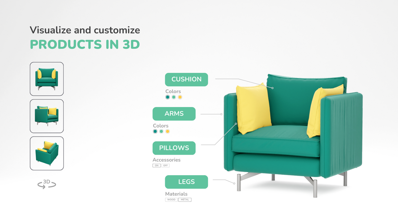 Personaliza tu producto en 3D