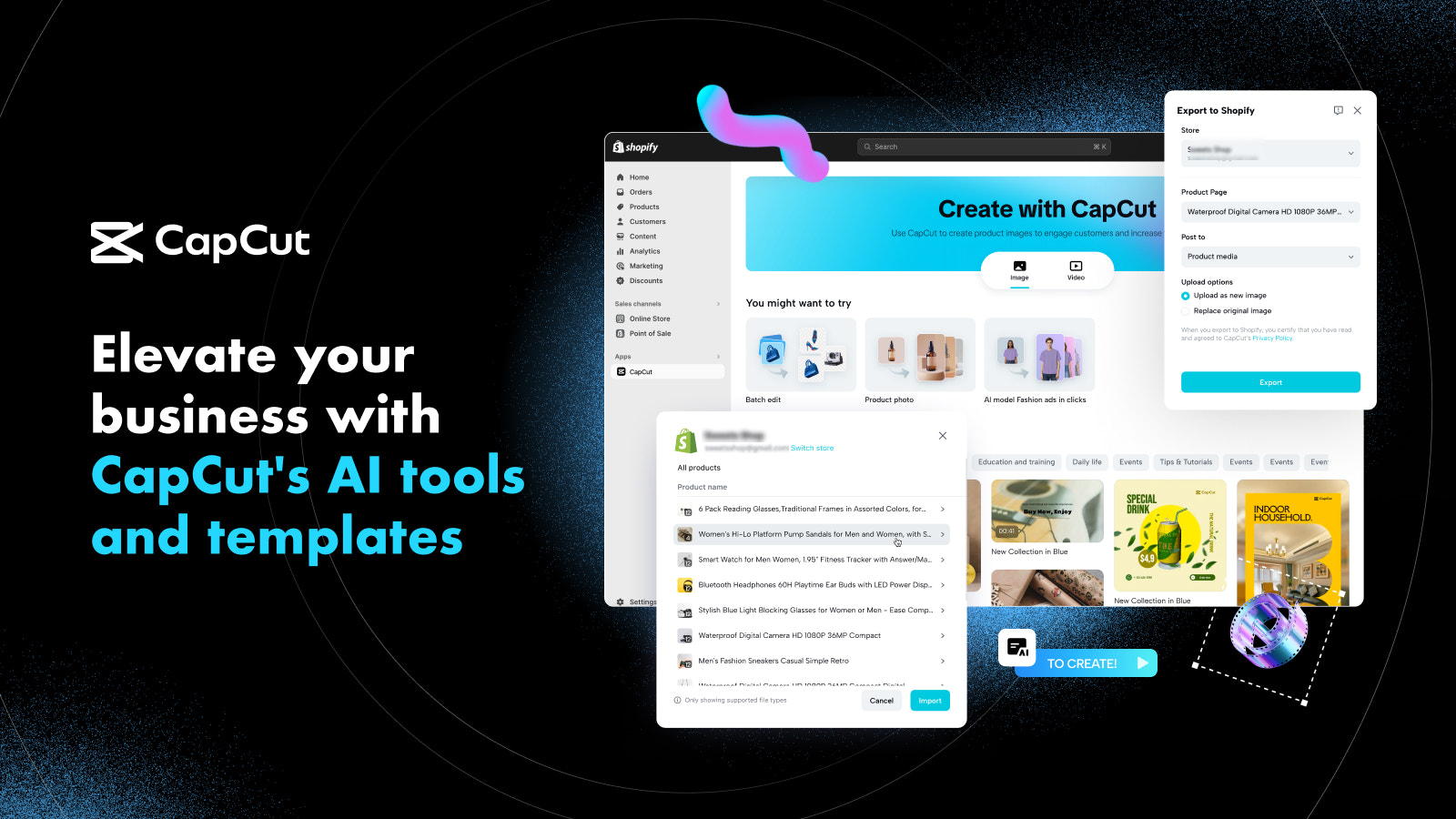 CapCut - 無料のテンプレートとAIツールで売上をアップ