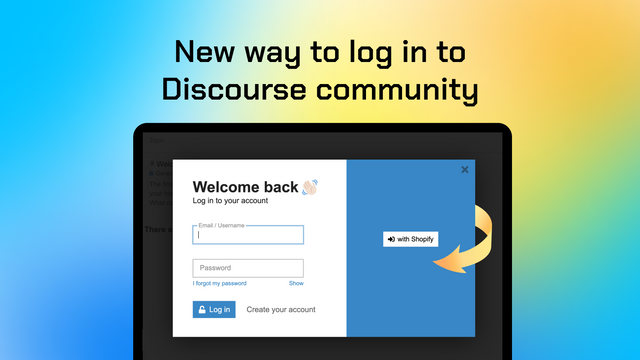 Discoursify – Discourse login / tilmeldingsintegration for Shopify
