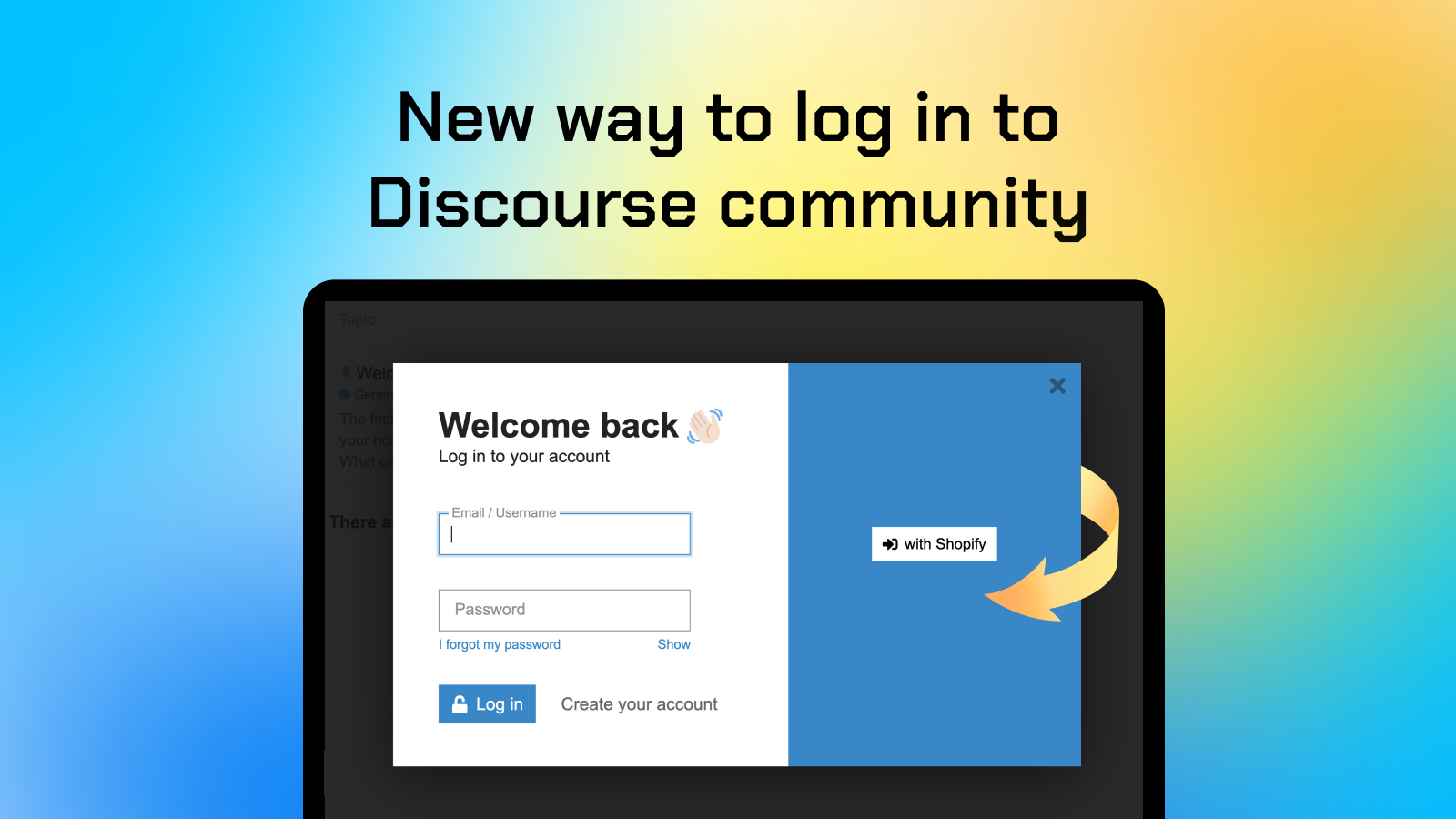 Discoursify – Discourse login Screenshot