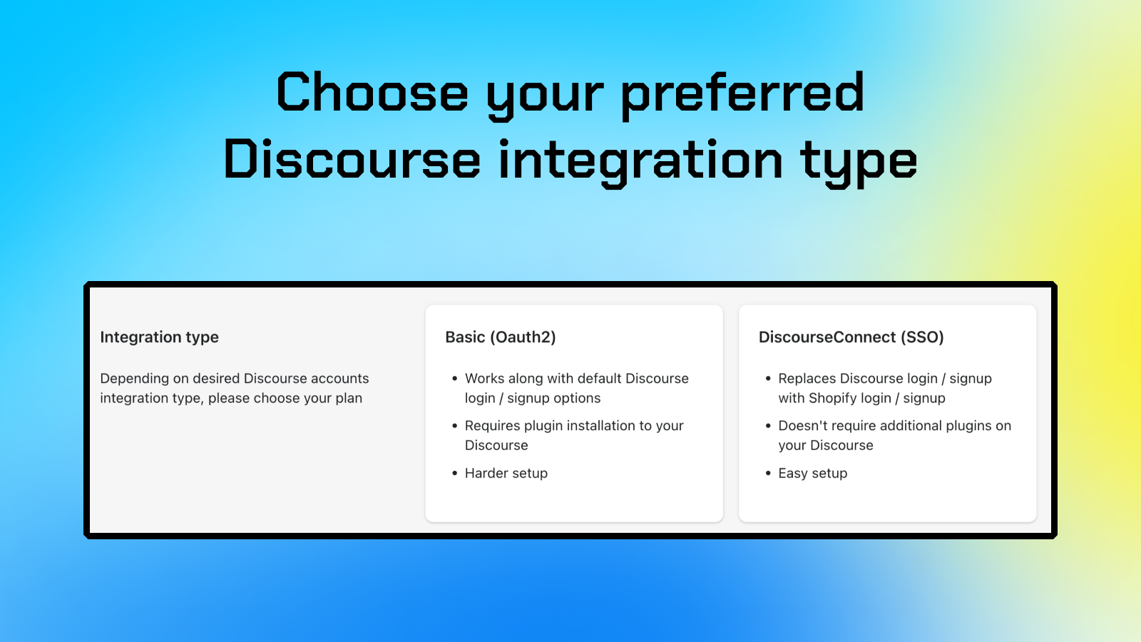 Discoursify – Intégrez votre inscription Discourse avec Shopify