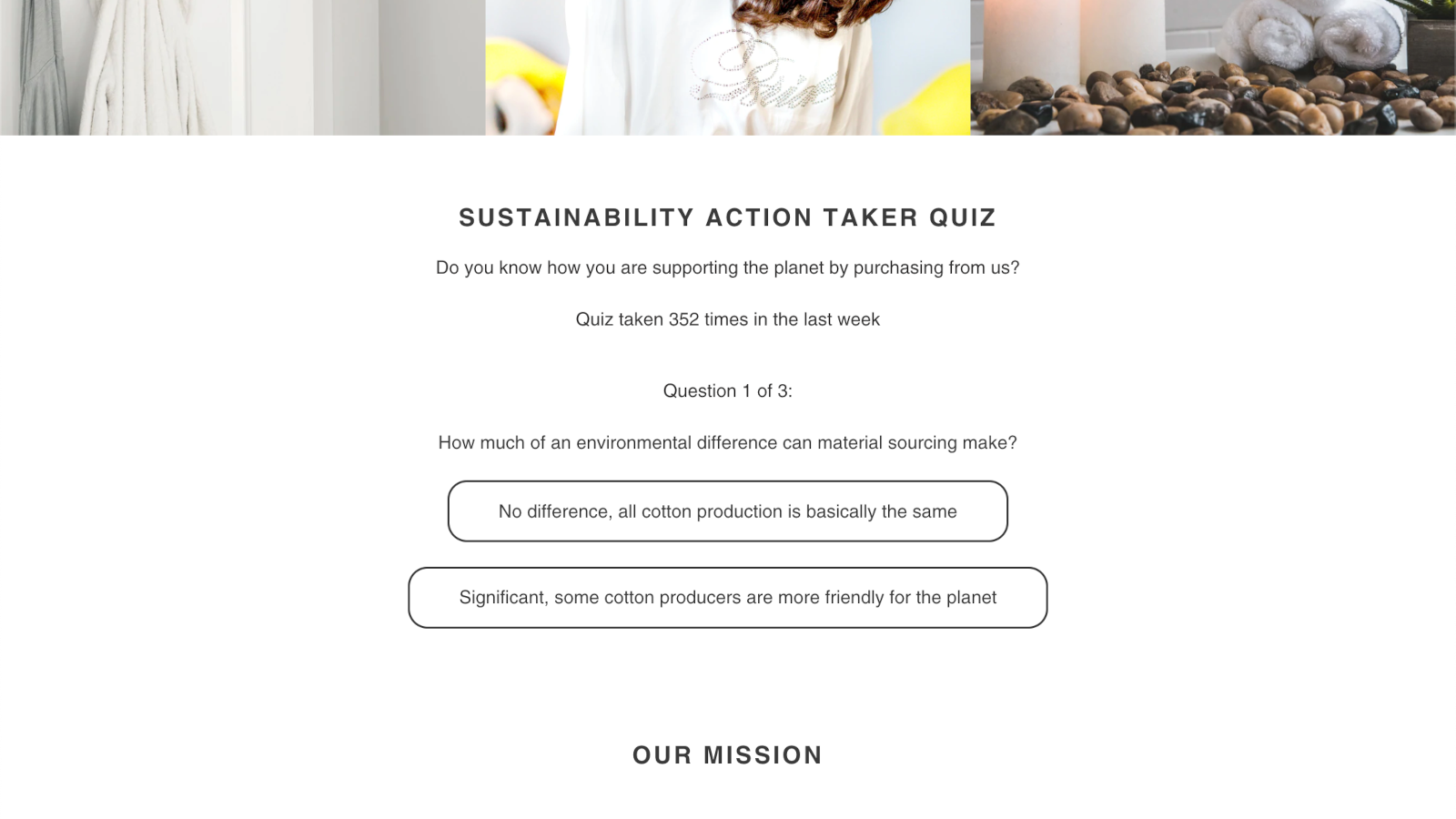 QuizToAction Screenshot