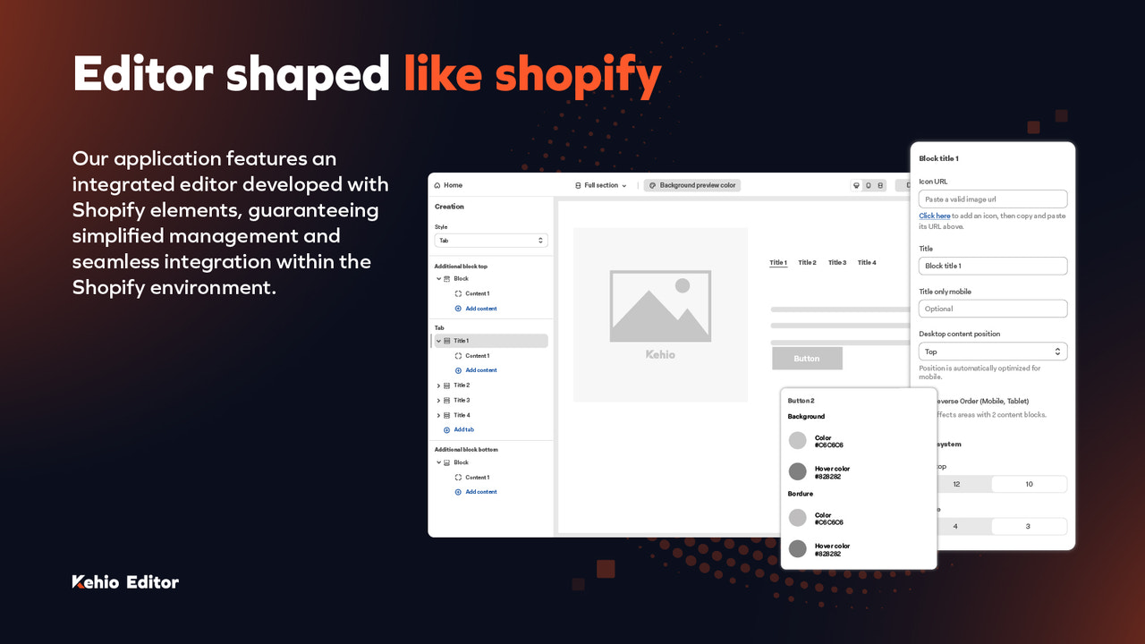 EDITOR SHAPED LIKE SHOPIFY