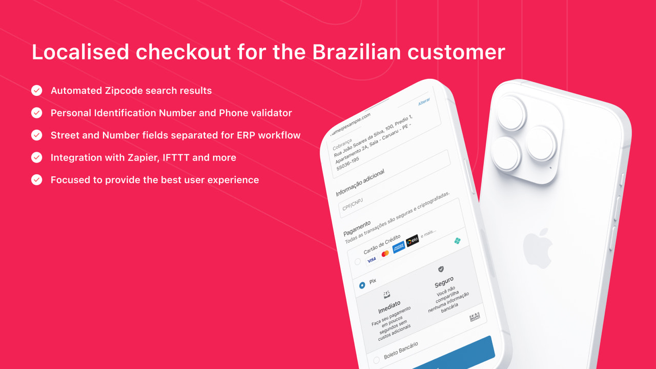 Localised checkout experience for the Brazilian customer