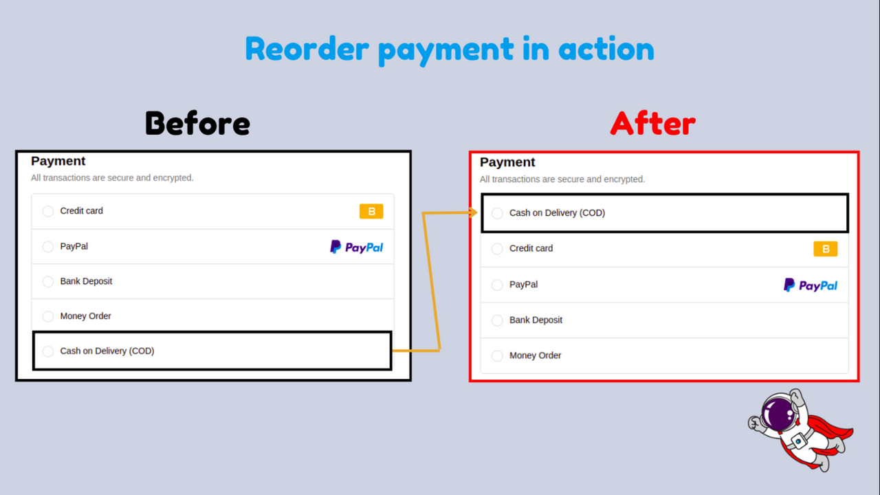 Reorder Payment