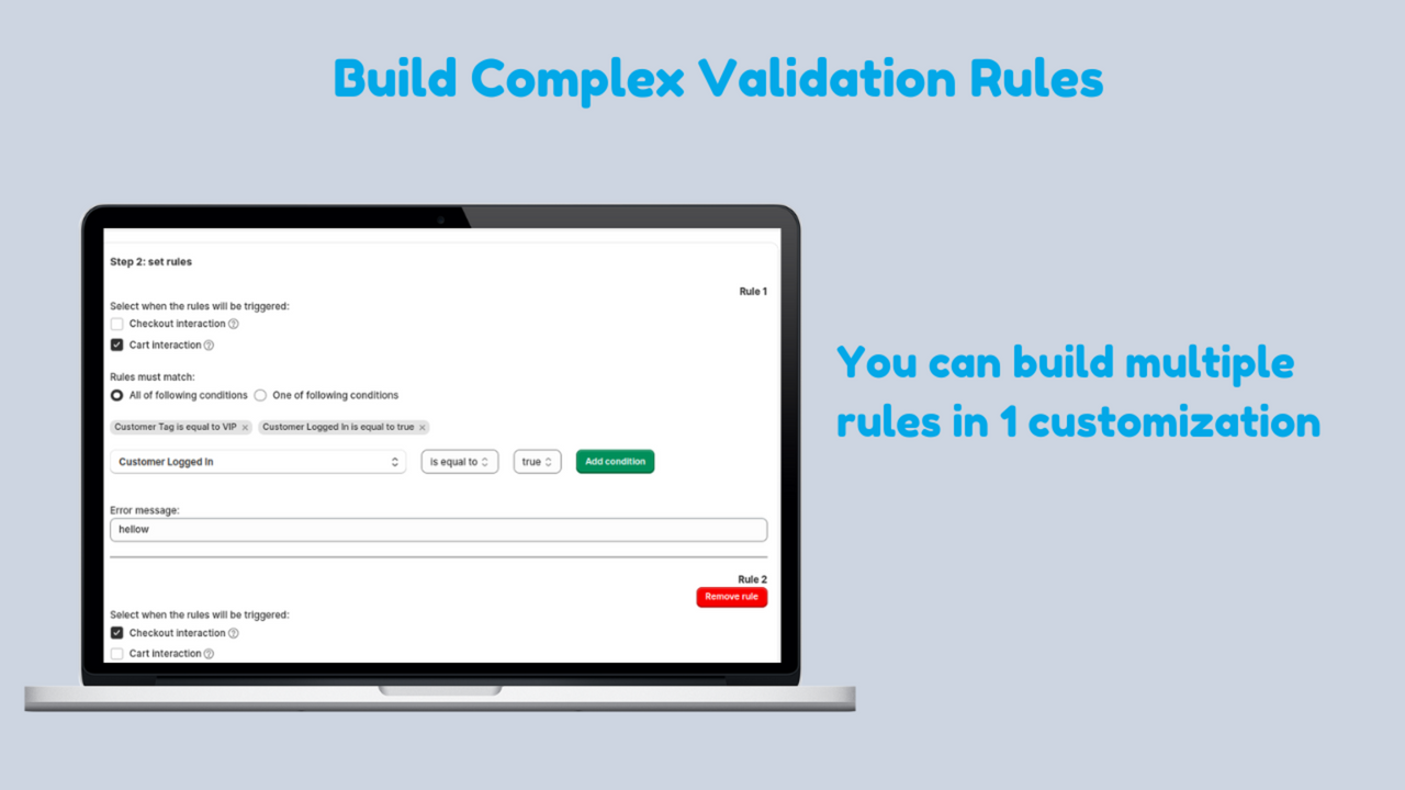 complex validation rule