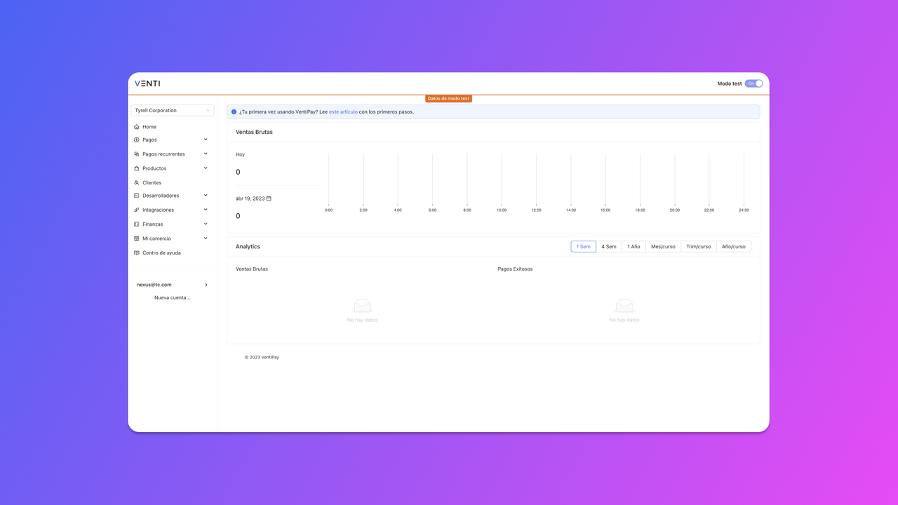 VentiPay Dashboard