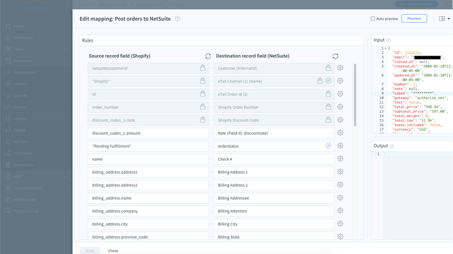 Data mappings