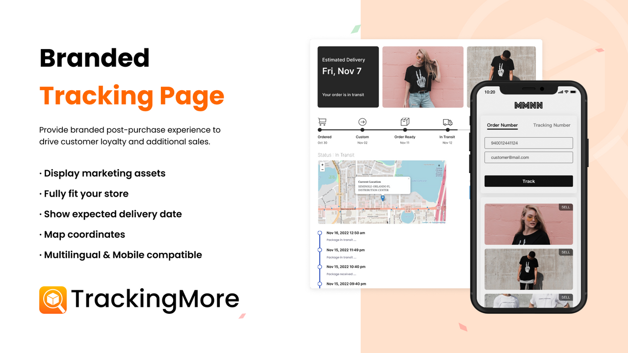 TrackingMore ‑ Order Tracking - Best Shopify order tracking App