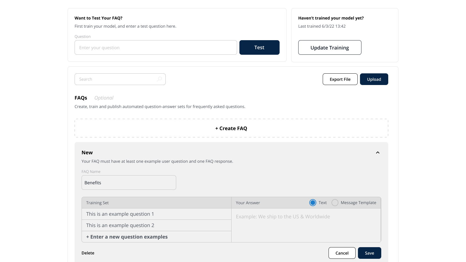 Radiance Commerce SMS Screenshot