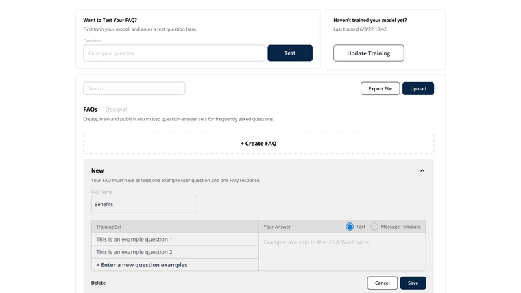 Radiance Commerce SMS Screenshot