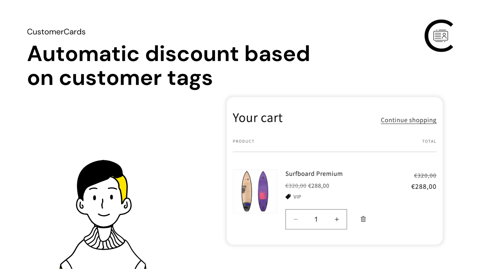 CustomerCards: Member discount Screenshot