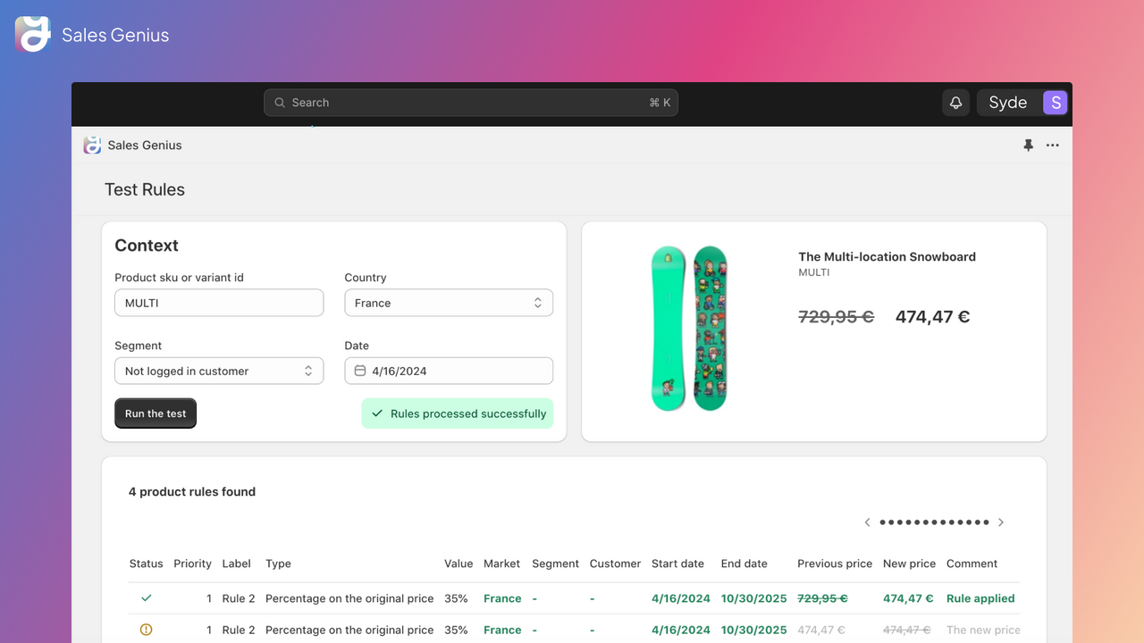 Visualizar prévia dos conjuntos de regras