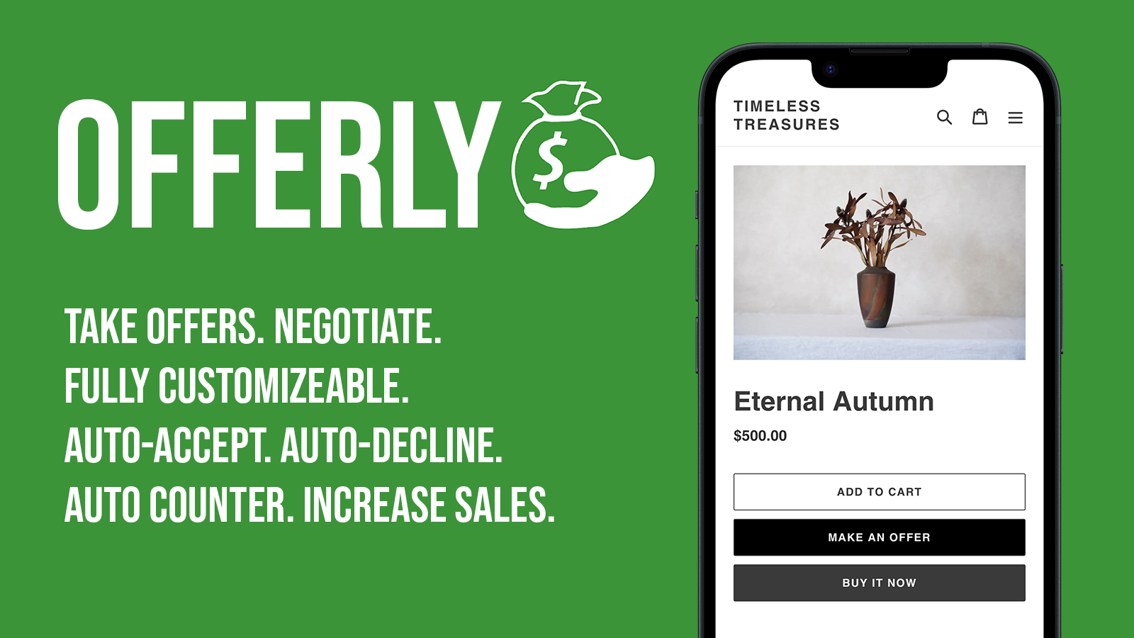 Offerly: Make an Offer Button! Screenshot