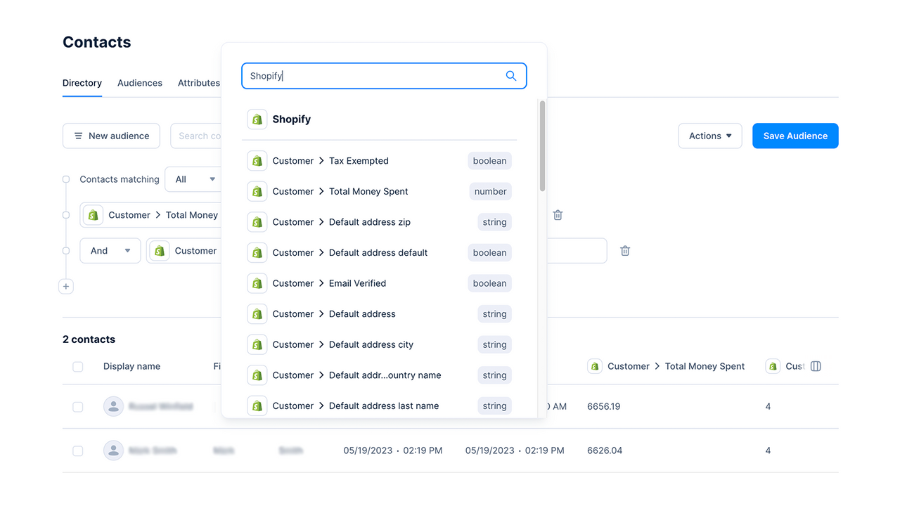 Construa públicos dinâmicos ricos com dados do Shopify