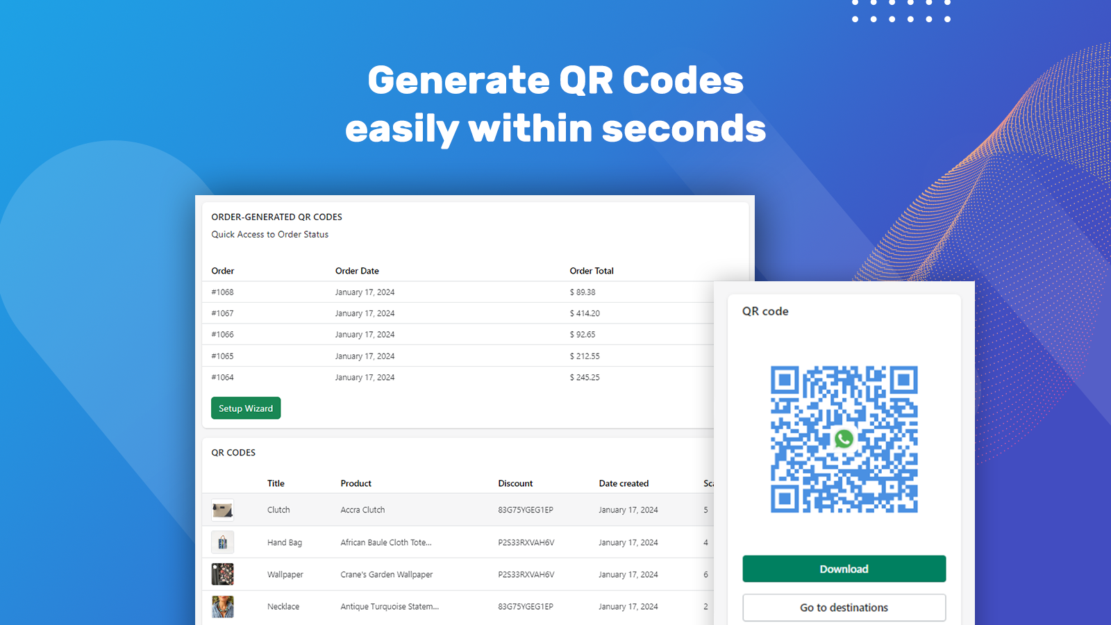 Create QR codes within seconds with Advanced QR Code Generator.