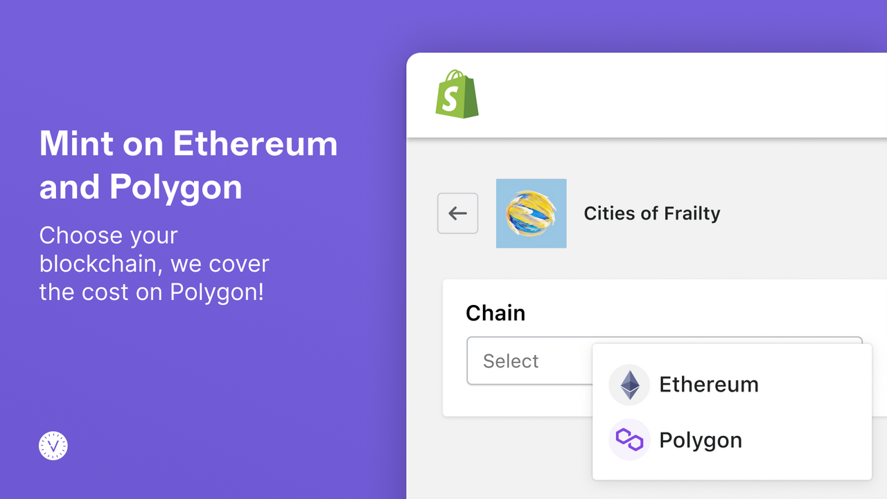 Cunhe no Ethereum e Polygon