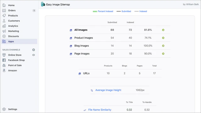 Afbeelding Sitemap voor Shopify Screenshot