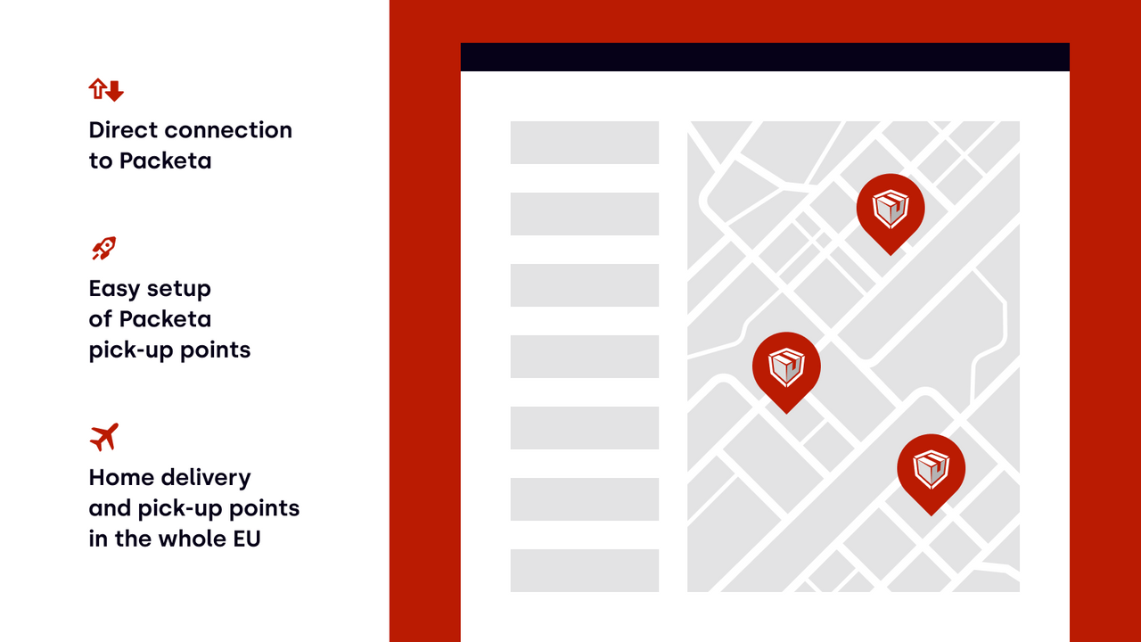 Connect orders and pick-up points to Zasilkovna