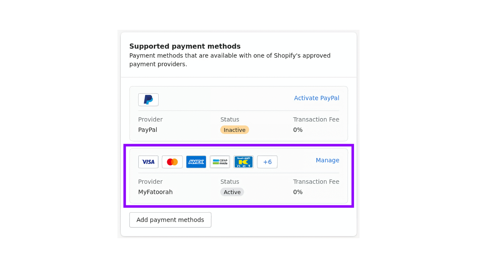 Payment Section