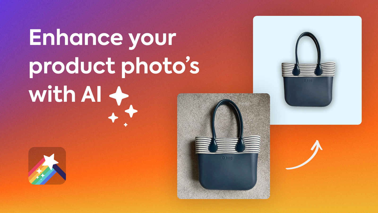 Enhance your product photo's with AI