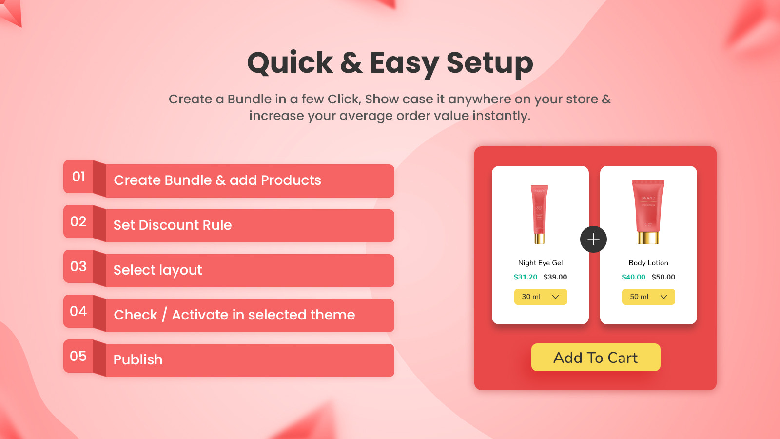 Product Bundle Setup