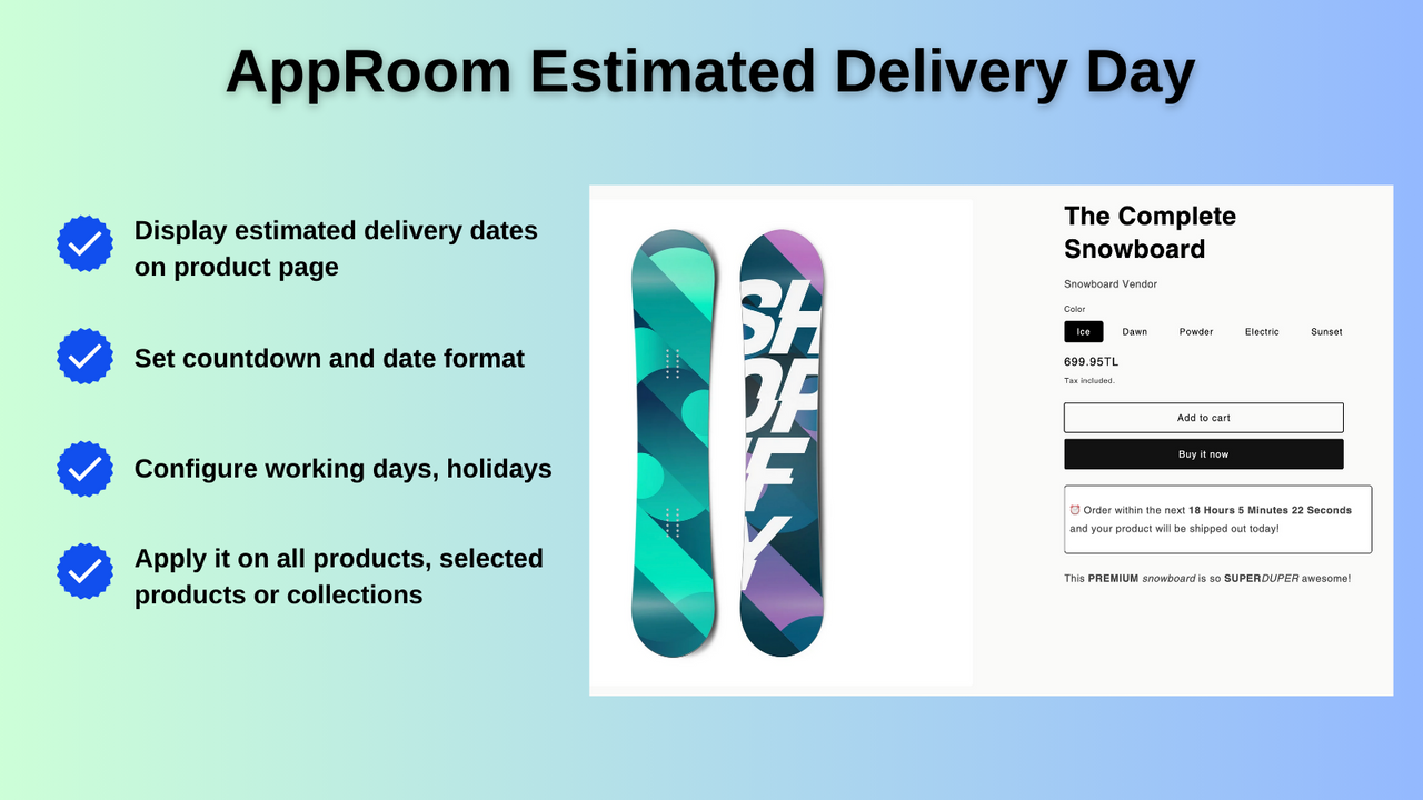 Estimated Delivery Date ‑ Plus - Display EDD on product pages to increase  sales conversions