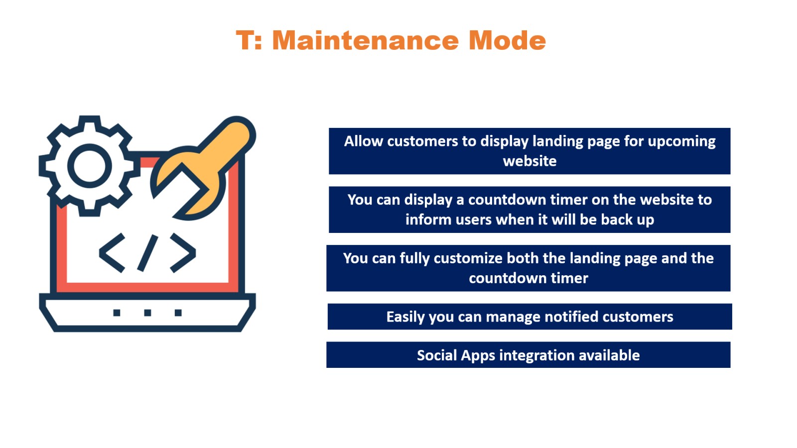 T: Maintenance Mode Screenshot