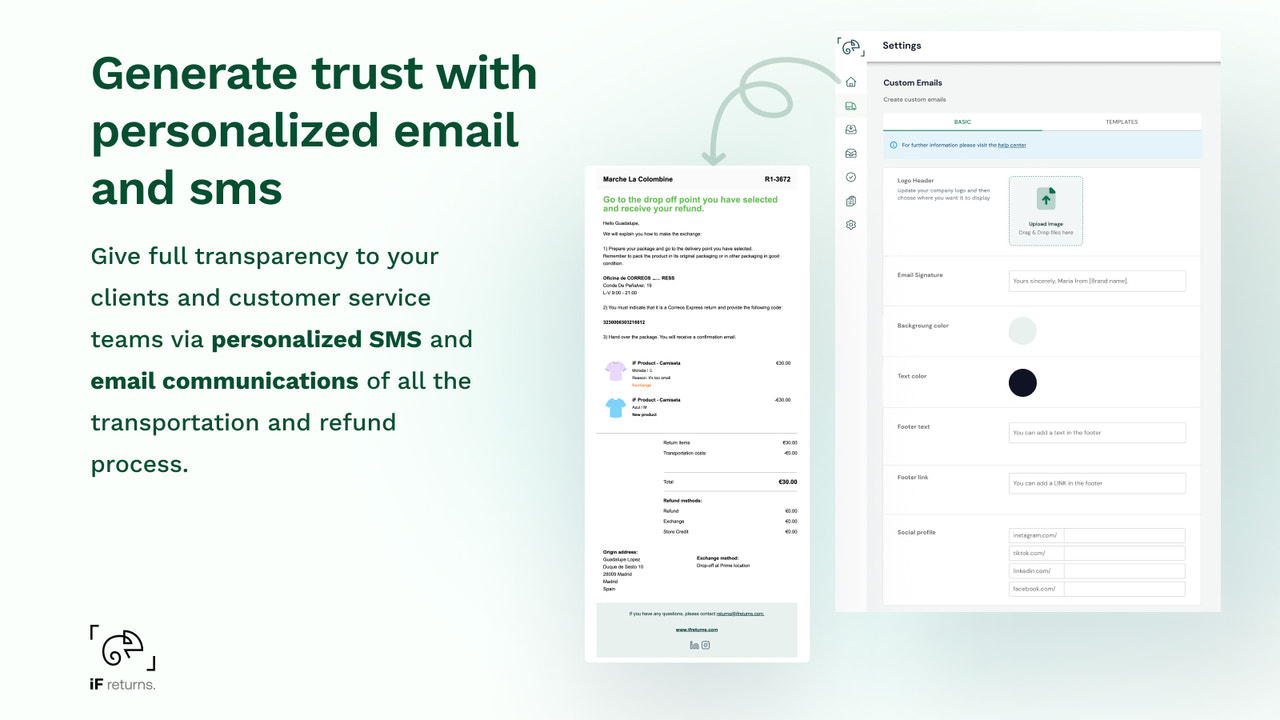 Generate trust with personalized emails