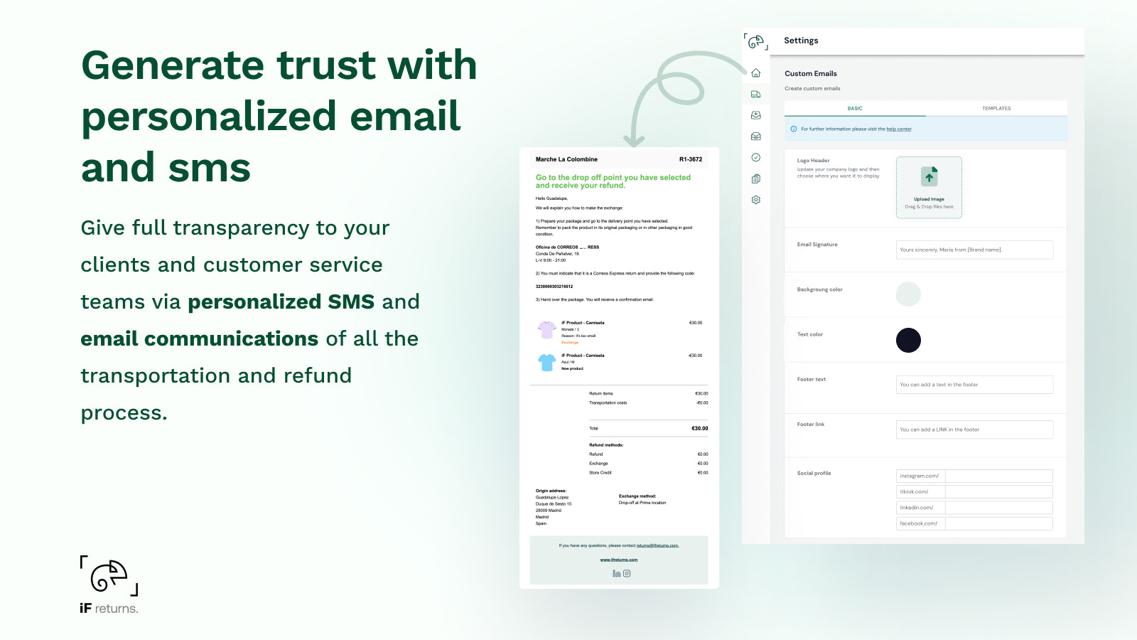 Generate trust with personalized emails