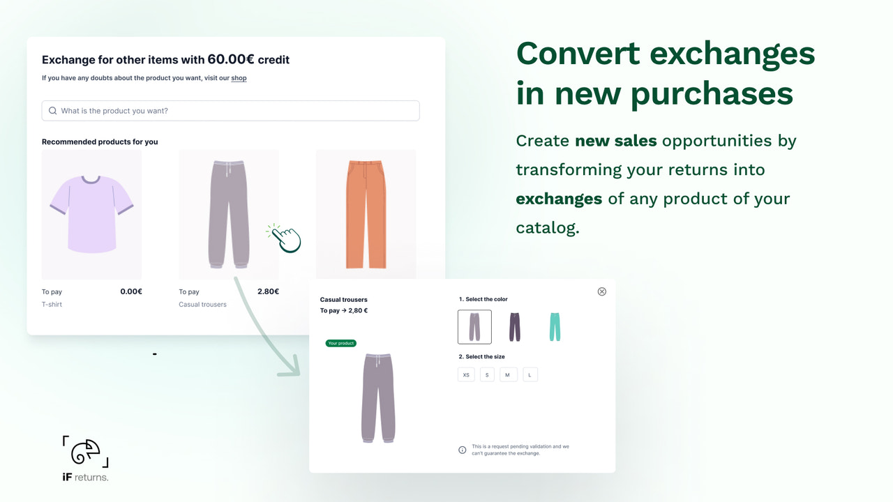 Convert returns into new sales