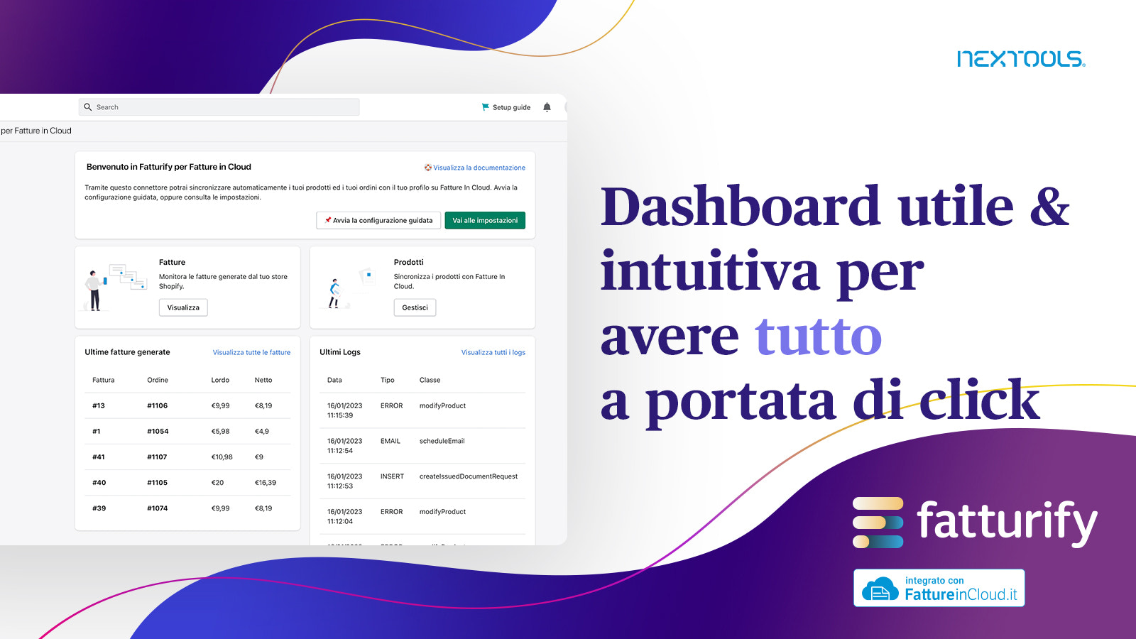 Fatturify per Fatture in Cloud dashboard