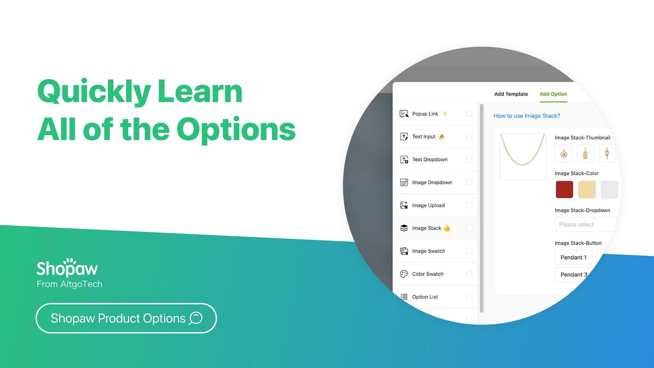 Quickly learn all the personalized options