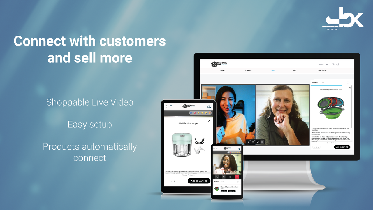 Shoppable Live Video