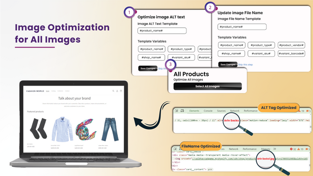 Optimisation d'image pour toutes les images