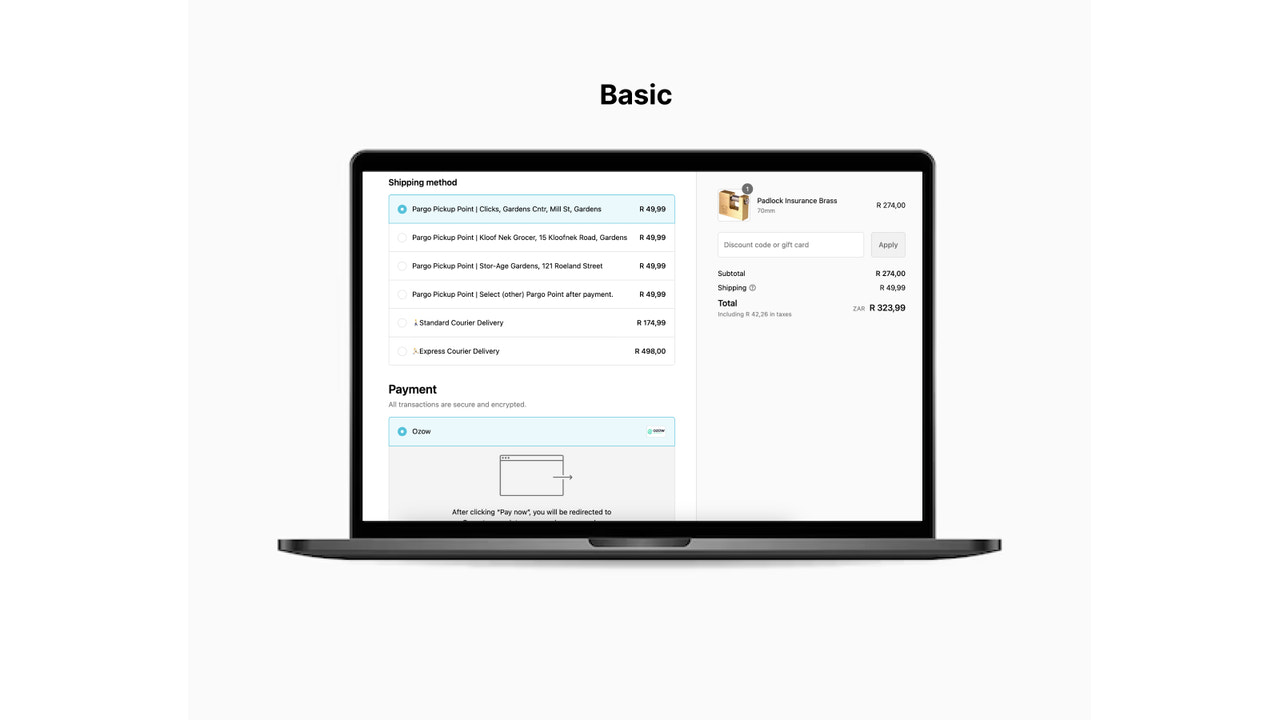 A simplified checkout experience with Pargo.