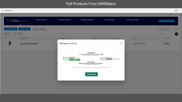 DMSMatrix Produkte Verknüpfung