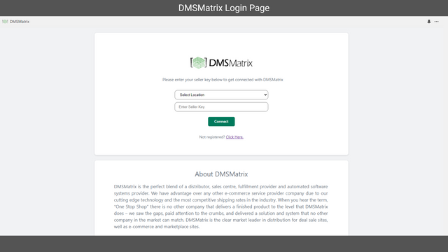 Login do Vendedor DMSMatrix