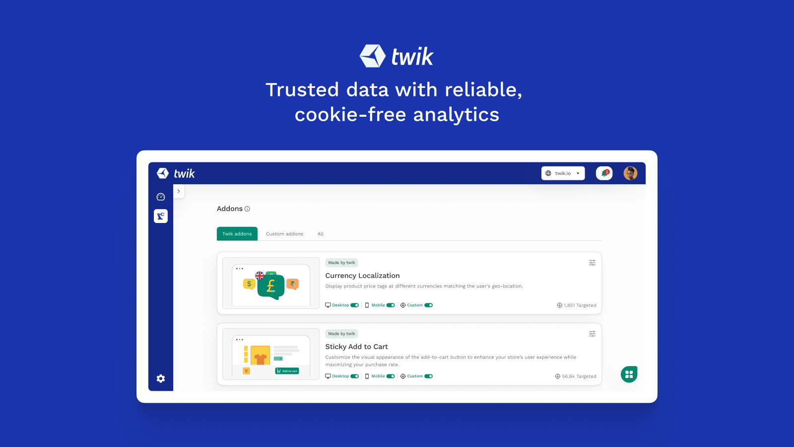 Trusted data with reliable, cookie-free analytics