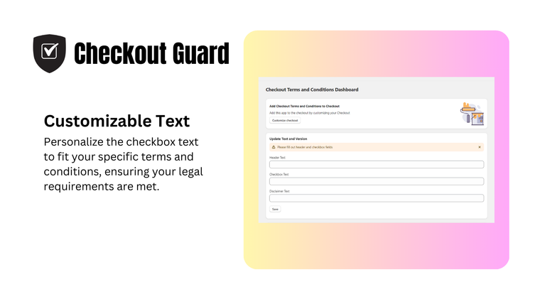 Checkout Guard Screenshot